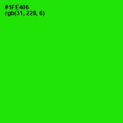 #1FE406 - Green Color Image