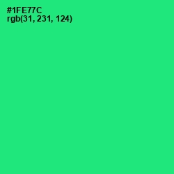 #1FE77C - Spring Green Color Image