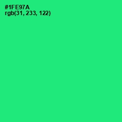 #1FE97A - Spring Green Color Image