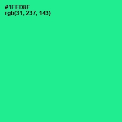 #1FED8F - Shamrock Color Image