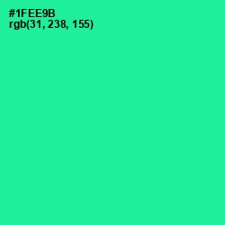 #1FEE9B - Shamrock Color Image