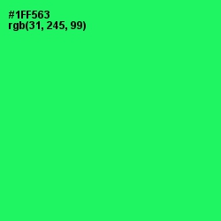 #1FF563 - Spring Green Color Image