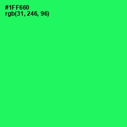 #1FF660 - Spring Green Color Image