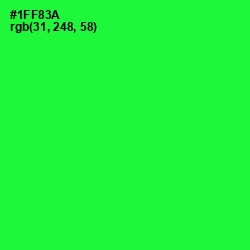 #1FF83A - Green Color Image