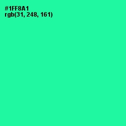 #1FF8A1 - Shamrock Color Image