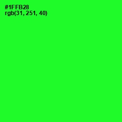 #1FFB28 - Green Color Image