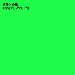 #1FFB4B - Malachite Color Image