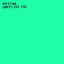 #1FFCAA - Shamrock Color Image