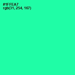 #1FFEA7 - Shamrock Color Image