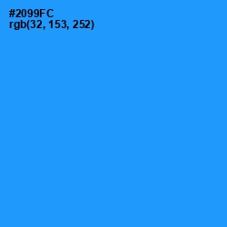 #2099FC - Dodger Blue Color Image