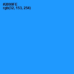 #2099FE - Dodger Blue Color Image