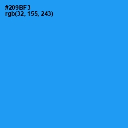 #209BF3 - Dodger Blue Color Image
