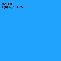 #20A3FD - Dodger Blue Color Image