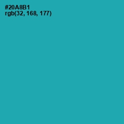 #20A8B1 - Pelorous Color Image