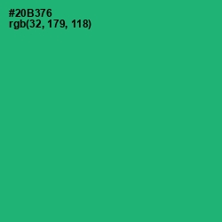 #20B376 - Jade Color Image