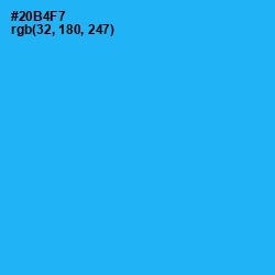 #20B4F7 - Dodger Blue Color Image