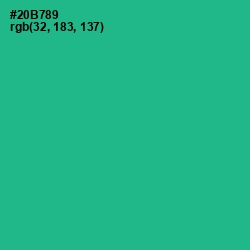#20B789 - Jungle Green Color Image