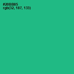 #20BB85 - Jungle Green Color Image