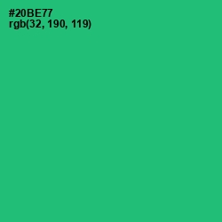 #20BE77 - Jade Color Image