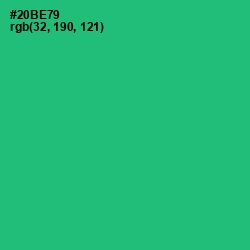 #20BE79 - Jade Color Image