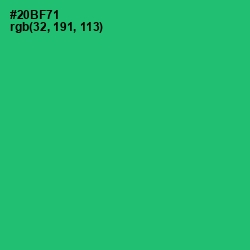 #20BF71 - Jade Color Image