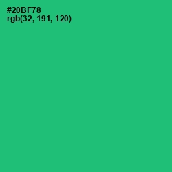 #20BF78 - Jade Color Image