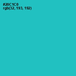 #20C1C0 - Turquoise Color Image