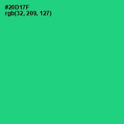 #20D17F - Malachite Color Image