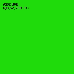 #20DB0B - Harlequin Color Image