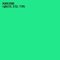 #20E88B - Shamrock Color Image