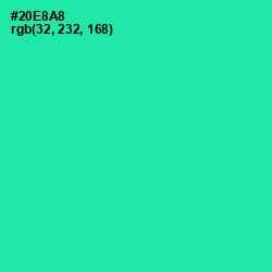 #20E8A8 - Shamrock Color Image