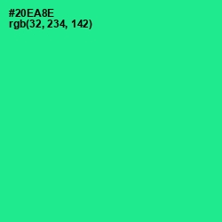 #20EA8E - Shamrock Color Image
