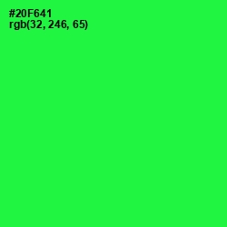 #20F641 - Malachite Color Image