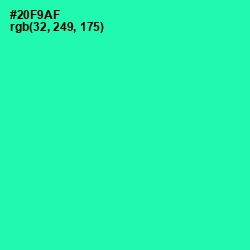 #20F9AF - Shamrock Color Image