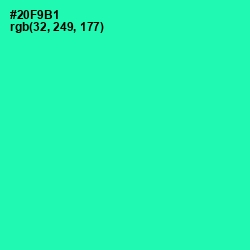 #20F9B1 - Shamrock Color Image