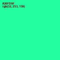 #20FD9F - Shamrock Color Image