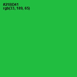 #21BD41 - Sea Green Color Image
