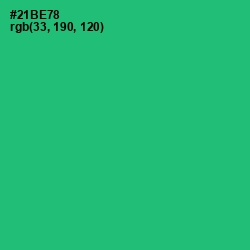 #21BE78 - Jade Color Image