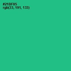 #21BF85 - Jungle Green Color Image