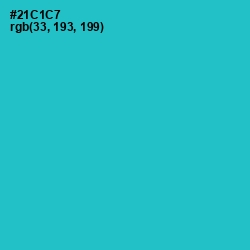 #21C1C7 - Turquoise Color Image