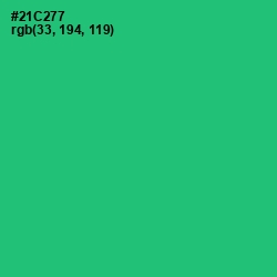 #21C277 - Malachite Color Image