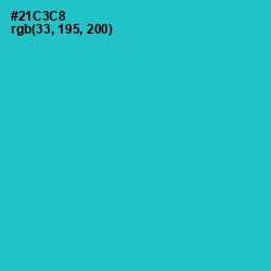 #21C3C8 - Turquoise Color Image