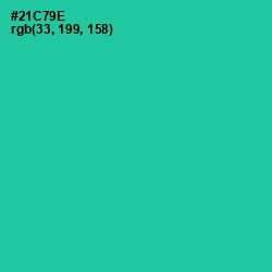 #21C79E - Shamrock Color Image