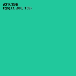 #21C89B - Shamrock Color Image