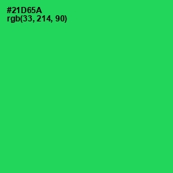 #21D65A - Malachite Color Image