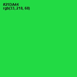 #21DA44 - Malachite Color Image