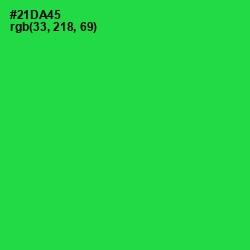 #21DA45 - Malachite Color Image