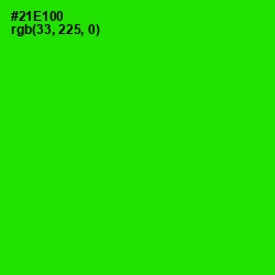 #21E100 - Harlequin Color Image