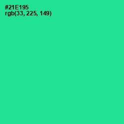 #21E195 - Shamrock Color Image