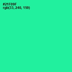 #21F09F - Shamrock Color Image